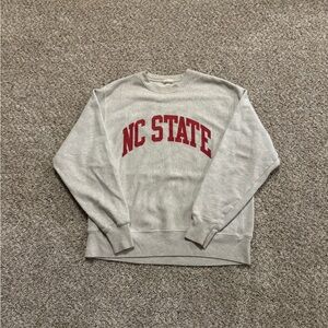 Champion Gray NC State Crewneck Sweater